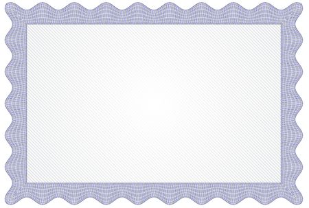 Blank Certificate or Diploma Template