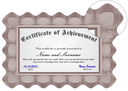 Complex Certificate or Diploma template, very customizable.