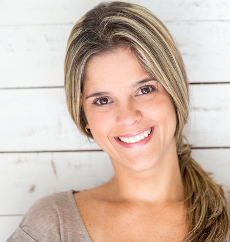 Portrait of beautiful woman smiling