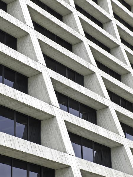 modern-architectural-symmetry-exterior-detail-office-134928584 Modern architectural symmetry: Exterior detail of office building