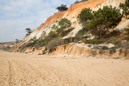 Cliffs at Falesia Beach; Algarve; Portugal