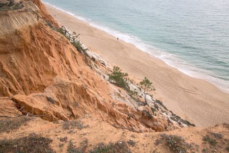 Cliffs at Falesia Beach; Algarve; Portugal