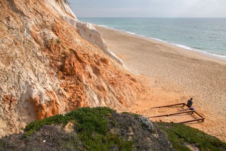 Cliffs at Falesia Beach; Algarve; Portugal