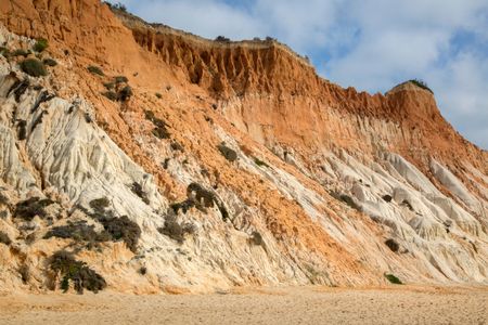 Cliff at Falesia Beach; Algarve; Portugal