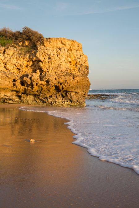 Cliff at Santa Eulalia Beach, Algarve, Portugal