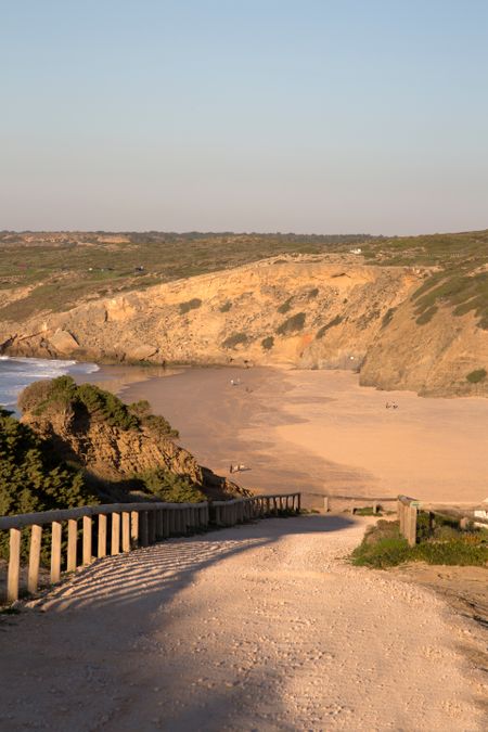 Cliff and Beach at Monte Clerigo, Portugal