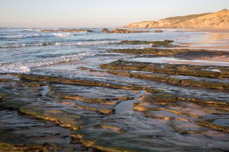 Rock Pools on Monte Clerigo Beach, Portugal