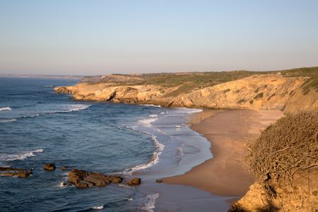 Cliff Bay and Beach, Monte; Portugal; Europe