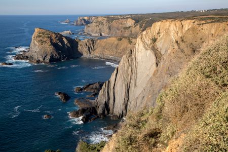 Coastline at Algarve; Portugal; Europe