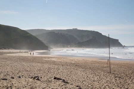 Fishing Line on Amado Beach; Portugal; Europe;