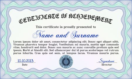  Complex design certificate template