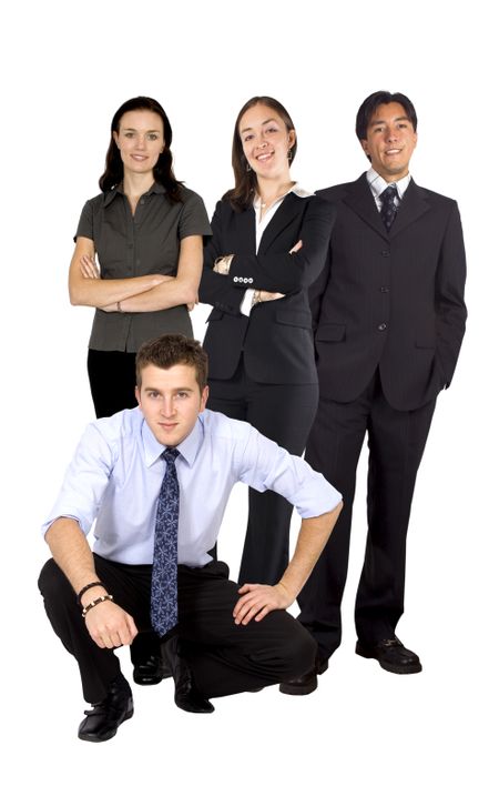 business team, shot in studio