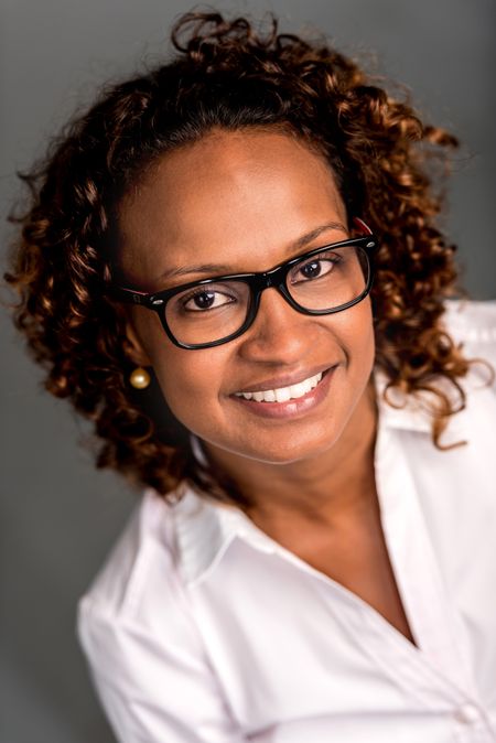 Portrait of an African American business woman smiling