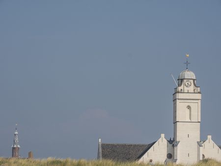 the dutch north sea coast with the city of leiden