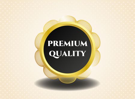 Premium quality golden label