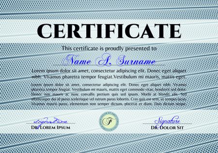 Certificate or diploma template