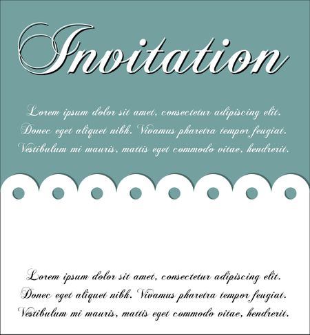 Invitation Template with sample text
