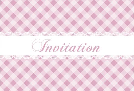 Pink invitation template