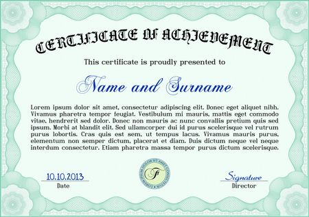 Certificate or diploma template