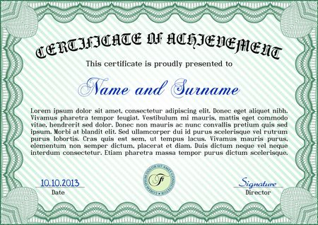 Certificate or diploma template