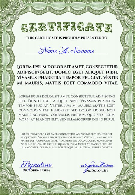 Green certificate