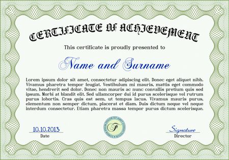 Certificate template