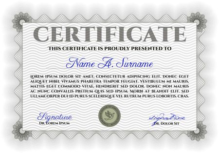 Certificate template