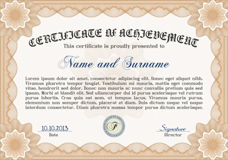 Certificate template