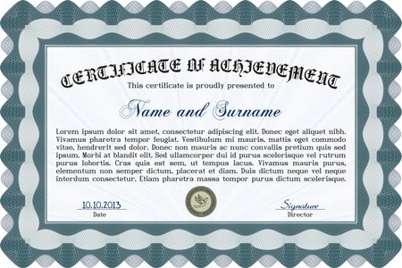 Certificate template