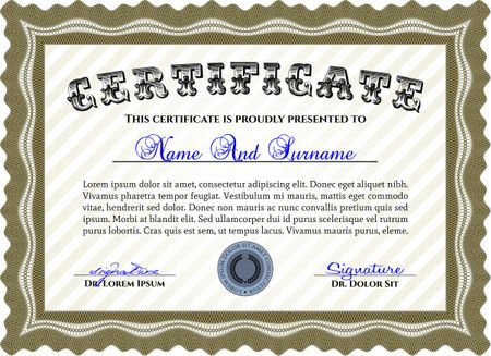 Certificate Template