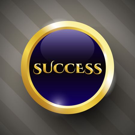 Golden success label