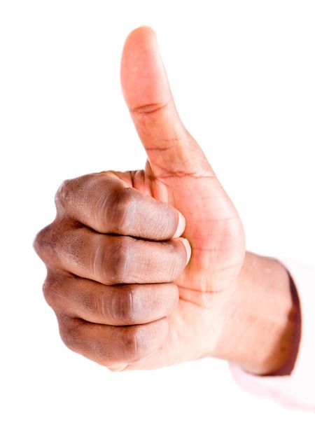 Thumbs up - isolated over a white background