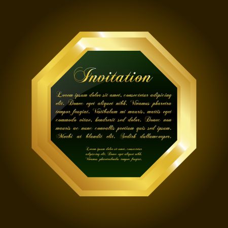 Golden Invitation