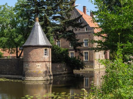 Small castles and churches in the german muensterland