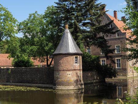 Small castles and churches in the german muensterland

