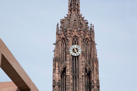 Cathedral Tower in Frankfurt; Germany; 