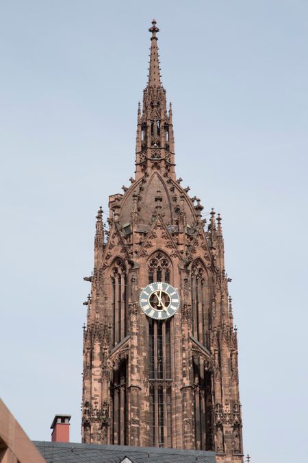 Cathedral Tower in Frankfurt; Germany; German