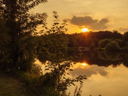 evening at a lake in germay