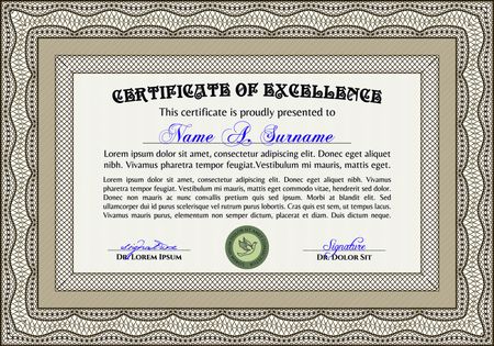 Certificate template