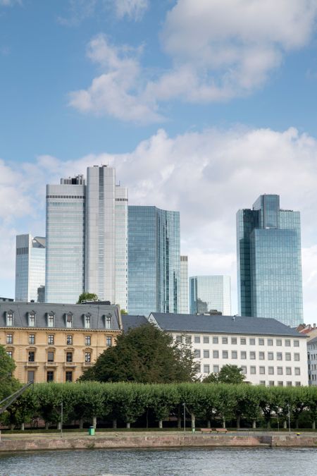 Skyline and River, Frankfurt; Germany