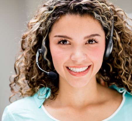happy-woman-headset-telemarketing-agent-concepts-149260820 Happy woman with a headset - telemarketing agent concepts