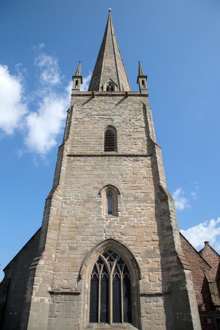 St Peters Church Spire; Marlborough; Wiltshire; England; UK