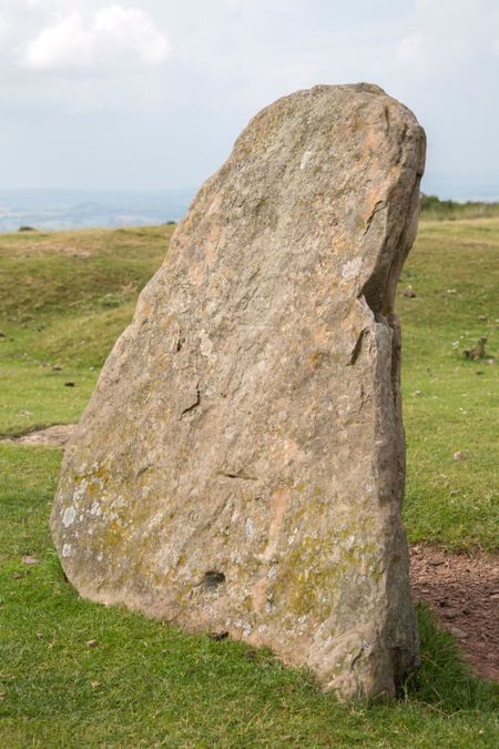 Standing Stones, Hay Bluff, Breacon Beacons, Wales, UK
