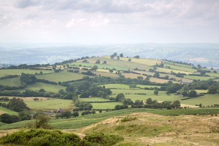 View from Hay Bluff, Wales, UK