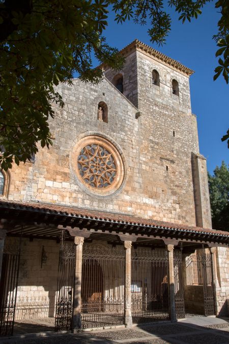 Church Facade at Covarrubias; Burgos; Spain