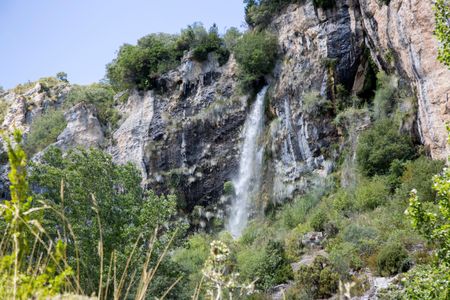 Waterfall in Tobera, Frias; Burgos; Spain