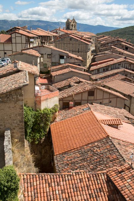 Roof Tops in Village of Frias; Burgos; Spain