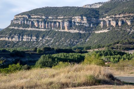 View of Peaks at Pesquera de Ebro; Burgos; Spain