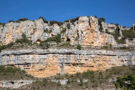 Cliff Tops at Orbaneja del Castillo; Burgos; Spain