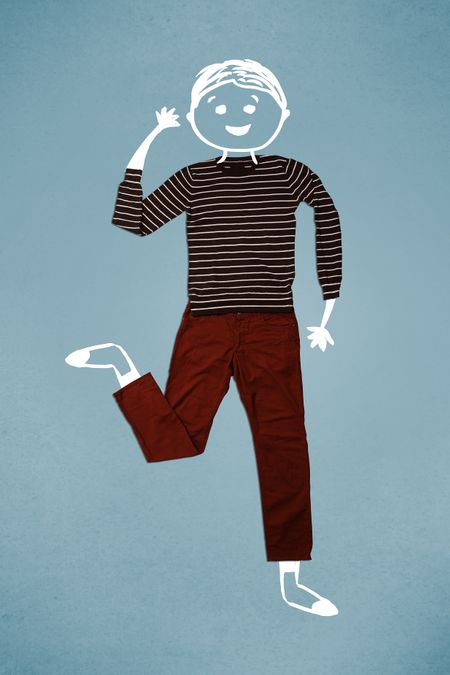 funny-cute-smiley-hand-drawn-character-155815454 Funny cute smiley hand drawn character in casual clothes